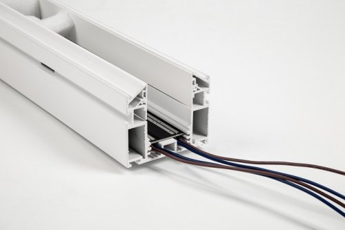 Трек SW-G SY-601201-CL-2-WH низковольтный встраиваемый в натяжной потолок без провода питания Белый картинка 
